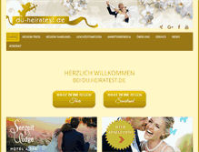 Tablet Screenshot of du-heiratest.de